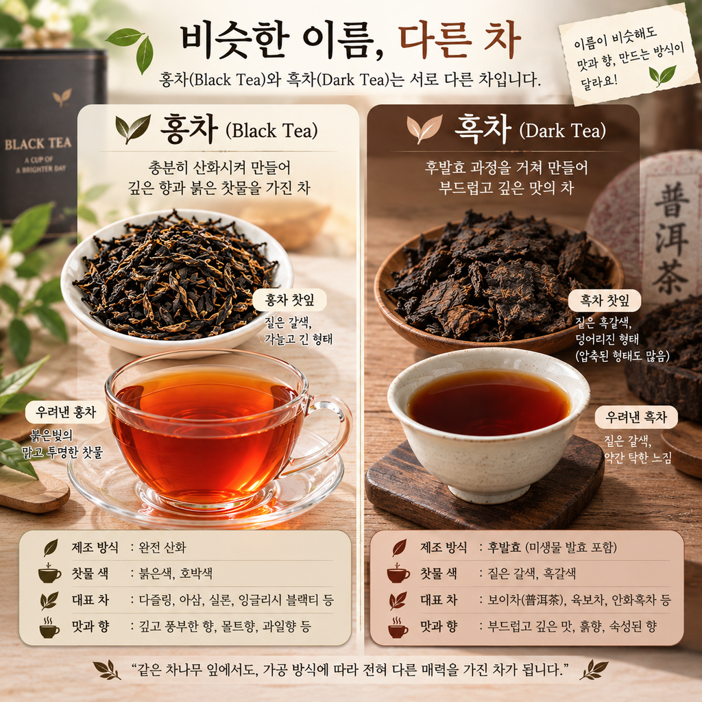 홍차와 흑차