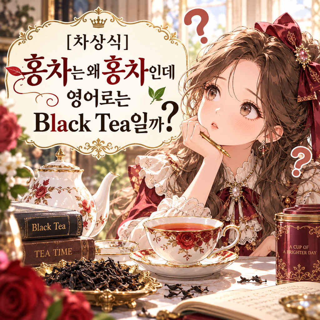 홍차인데 왜 영어로는 블랙티일까