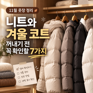 11월 옷장 정리, 니트와 겨울 코트 꺼내기 전 꼭 확인할 7가지 썸네일